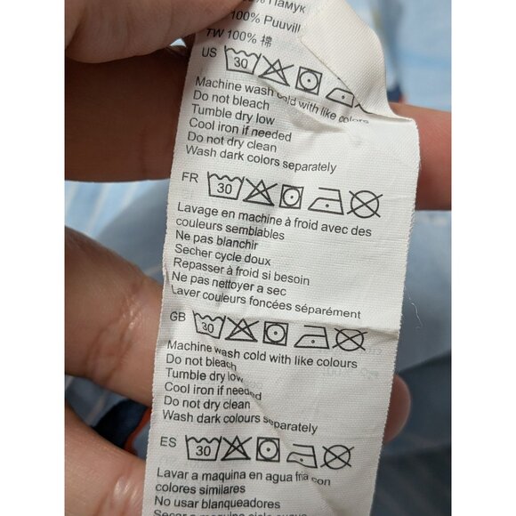 Billabong Hawaiian Button Up Size XL Tailored Fit Stretch Parrot Print Tropical - Picture 12 of 12